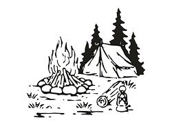 Campfire Tent Sketch